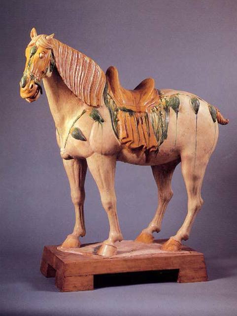 a bronze horse